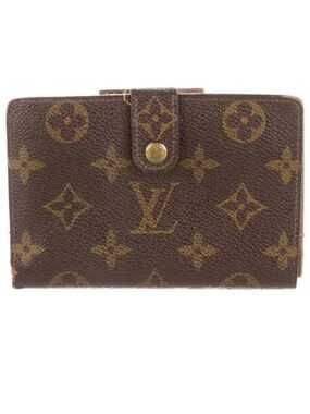 Louis Vuitton Monogram Canvas Brown and Gold Snap Wallet